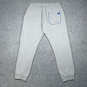 DIESEL Sweatpants Mens XL Grey Cuffed Jogger Pants Cotton Casual Loungewear